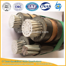 35kv de aluminio trenzado conductor XLPE aislado y XLPE forrado SAC Cable